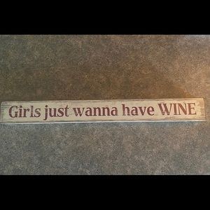 Wooden sign super cute!